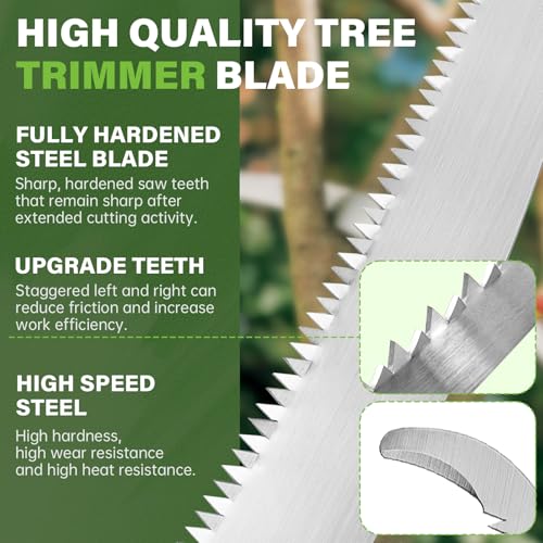 15" Pole Pruner Saw Blade for Fiskars Extendable Tree Pruning & Trimming