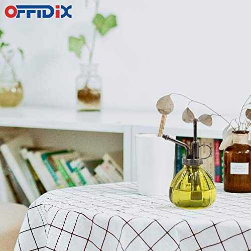 OFFIDIX Plant Mister, Pumpkin Glass Spray Bottle Small, Olive Green 6.7oz - color: E-Olive Green