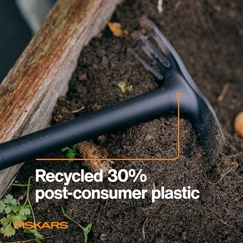 Fiskars Eco Dual-Function Hoe & Cultivator, Ergonomic Garden Hand Tool - style: Eco Cultivator Hoe