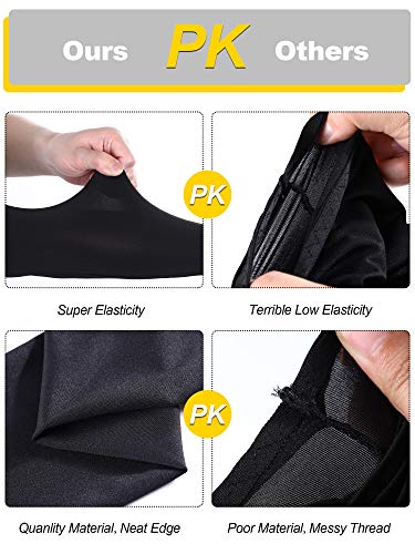 Boao 10 Pcs UV Arm Sleeves Tattoo Cover - color: Black, size: Medium