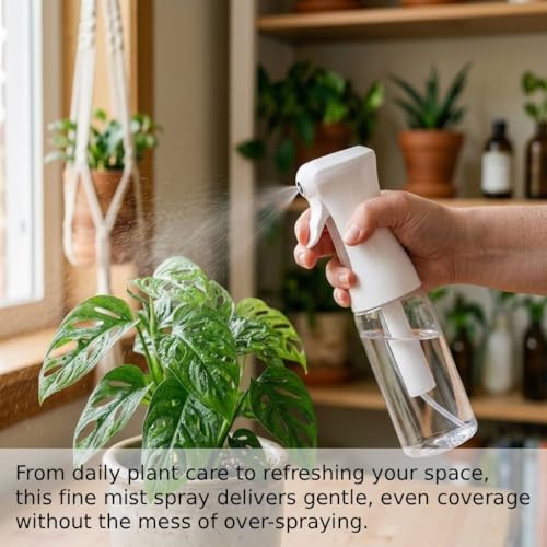VIGOR PATH 200ml Continuous Mist Spray Bottle for Hair Plants and Skin Care - color: Variety Pack of 2