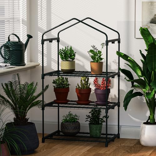 3-Tier Mini Greenhouse for Indoor Outdoor - style: 3-Tier