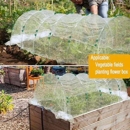 Garden Hoops for Raised Beds - Rust-Free Fiberglass Garden Hoops Support