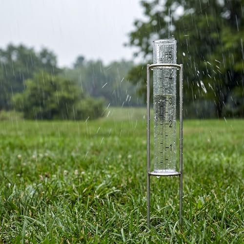 2 Pcs 5" Plastic Rain Gauge Replacement Tubes, Diameter 0.87"/2.2cm