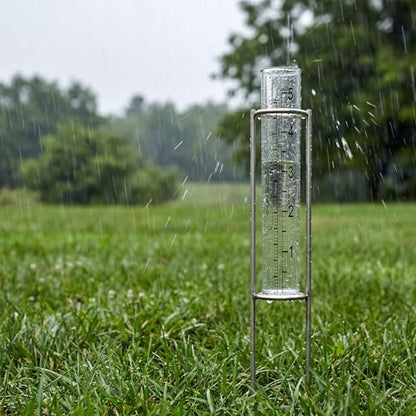 2 Pcs 5" Plastic Rain Gauge Replacement Tubes, Diameter 0.87"/2.2cm
