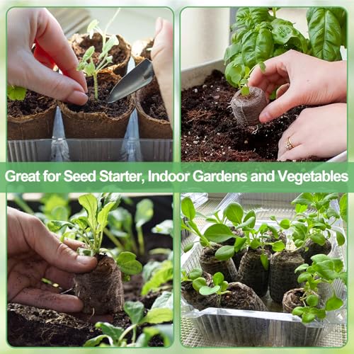 Legigo 100 Pcs 50mm Peat Pellets for Seedlings, Seed Starter Soil Pods - size: 50mm