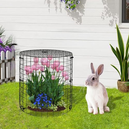 6 Pack Plant Protectors from Animals with Cover, 18PCS 12.6"x11.8"
