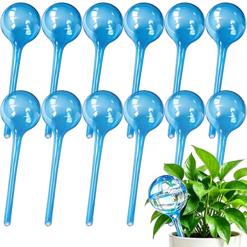 12pcs Plant Watering Globes, Plant Watering Bulb Indoor Outdoor Pot Plant - color: C. Blue Large 12pcs
