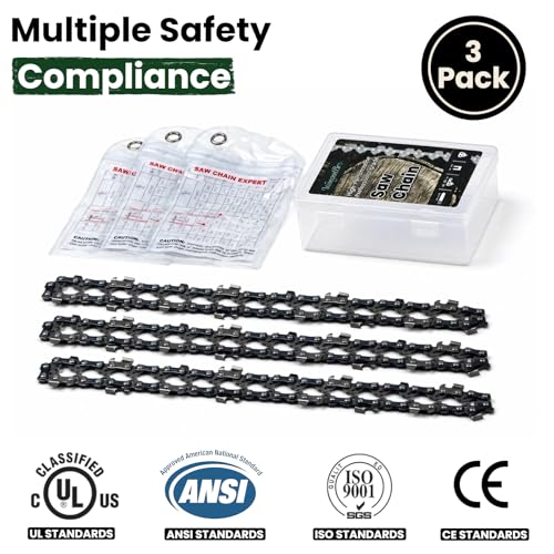 New 8 Inch Pruning Saw Chain 3/8"LP Pitch .043" Gauge 33 Drive Links, 8 Inch Pole Saw Blade Fit for RYOBI P4361 / P4360, Worx WG349, Milwaukee M18 FUEL 3004-20, Kobalt KPS 1024A-03 & More - R33