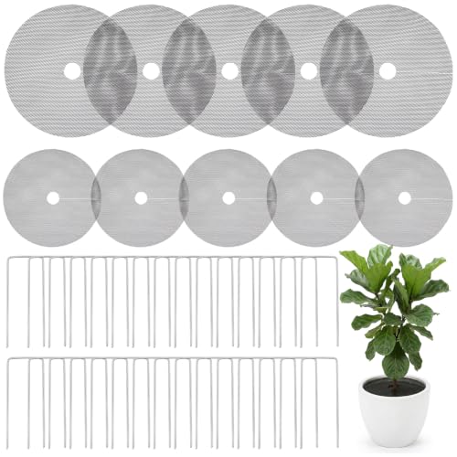 10 Pcs 15.7" Plant Pot Soil Covers Protectors from Animals