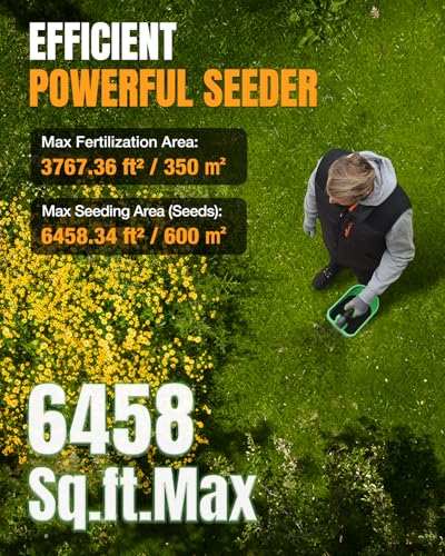 WORKPROX Cordless Battery Powered 7.2V Fertilizer Spreader, 8-Level Setting