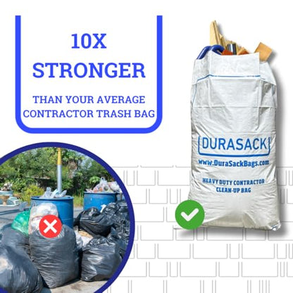 DURASACK Contractor Bags Heavy Duty 40-Gallon, Pack of 16