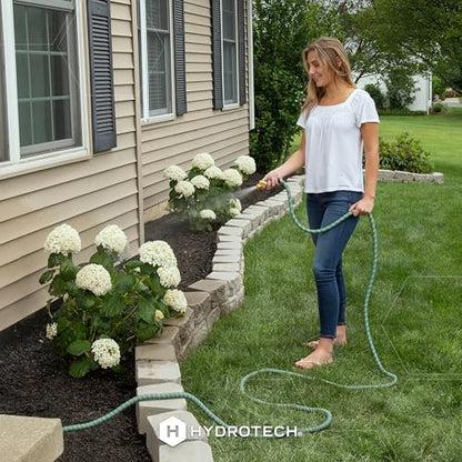 HydroTech 50 ft Expandable Burst-Proof Garden Hose, 5/8 in Diameter - size: 50 Feet