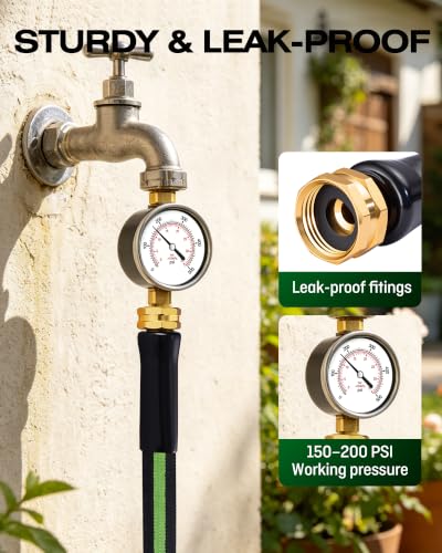 Lightweight Garden Hose 15 ft, Flexible Kink-Free Water Hose - size: 15 FT