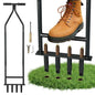 Manual Lawn Aerator Tool, Heavy Duty Detachable Iron Grass Aerator with Root Weeder, Reducing Soil Compaction, Yard Aeration Tool for Garden & Lawn Care