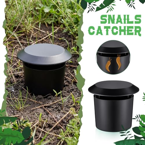 5 Pcs Slug Traps for Garden, Beer Trap for Snails, Black - color: Black