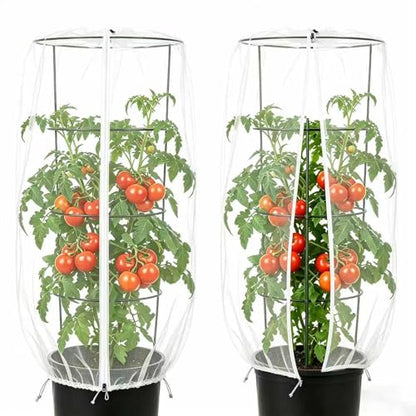 2PCS Round Strawberry and Tomato Trellis Garden Bird Netting