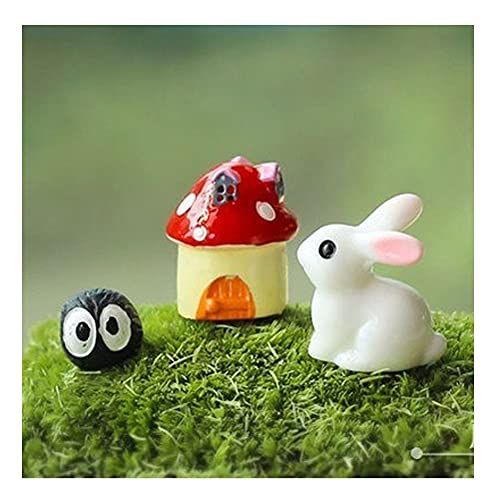 Miniature Fairy Garden Figurines Accessories, Micro Landscape, Plant Pots & Bonsai Craft Decor 3PCS - color: Bugrabit