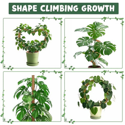 1 Pack 47.24 Inch Bendable Moss Pole for Monstera - size: 1 Pack- 120cm