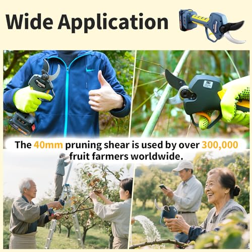 40mm 1.6inch Cordless Electric Pruning Shears for Orchard Pruning - style: PR-E40