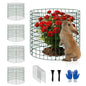 4 Pack Plant Protectors from Animals, 12x12 Inch Metal Garden Cages - color: 4 Pack, size: 12x12 IN