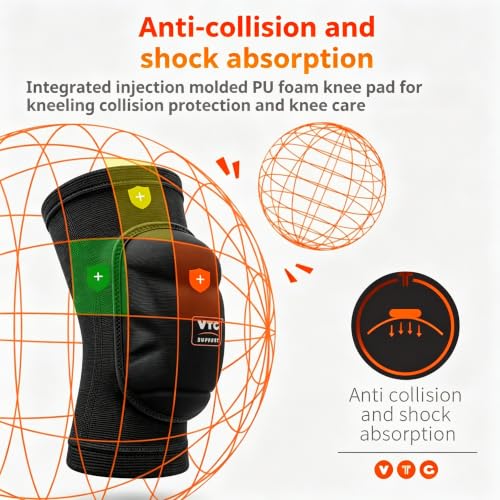 1 Pair Soft Foam Knee Pads, Shock Absorbing Support Unisex - size: X-Large (44-52 CM/17½-20½ ")