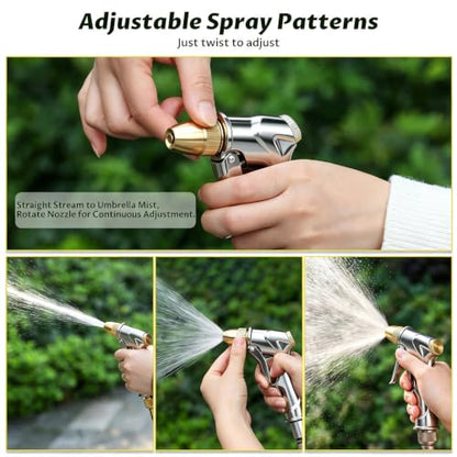 Lichamp Heavy Duty Garden Hose Nozzle Sprayer, High Pressure Water Nozzle