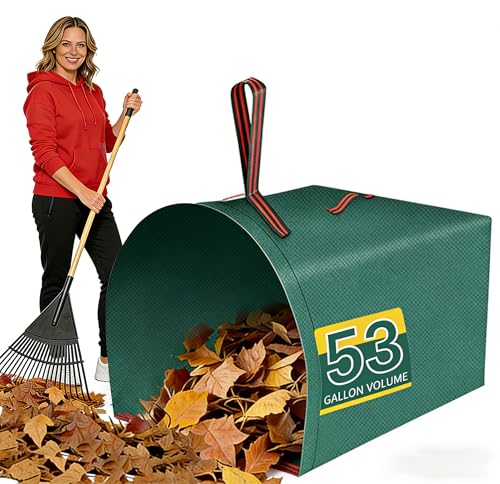 53 Gallon leaf bags reusable yard waste bags leaf bag,It can be used to Cleaning fallen leaves, weeds, and yard trash,toys and camping supplies, or for moving