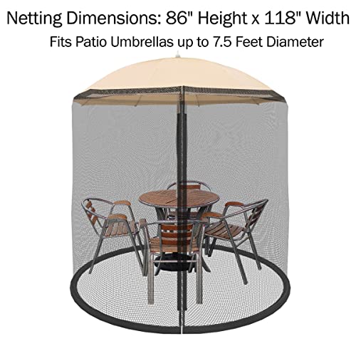 Pure Garden Bug Screen Mosquito Net for Patio Umbrellas