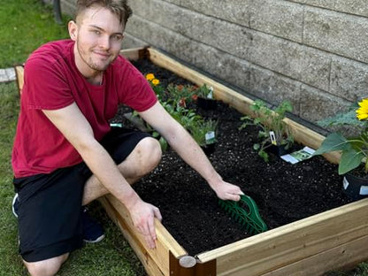 Row Seeder Tool for Seed and Seedling Spacing in Trays and Garden Rows Kit.