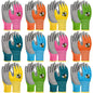 12 Pairs Kids Gardening Work Gloves (Large (Age 9-11)) - size: Large (Age 9-11)