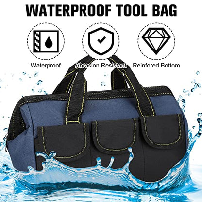Sanwuta 3 Pack 13 Inch Tool Bags, Classic, Blue - color: Blue, size: 13 Inch, style: Classic