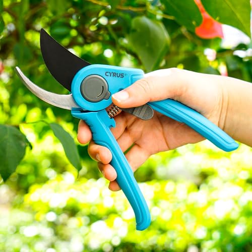 8 Inch Bypass Pruners Rustproof Carbon Steel Garden Shears With Safety Lock - style: Garden Shears 5