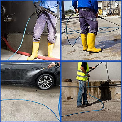 FIXFANS Pressure Washer Hose 1/4" X 25 FT, Kink Resistant Power Washer Hose - size: 25 FT