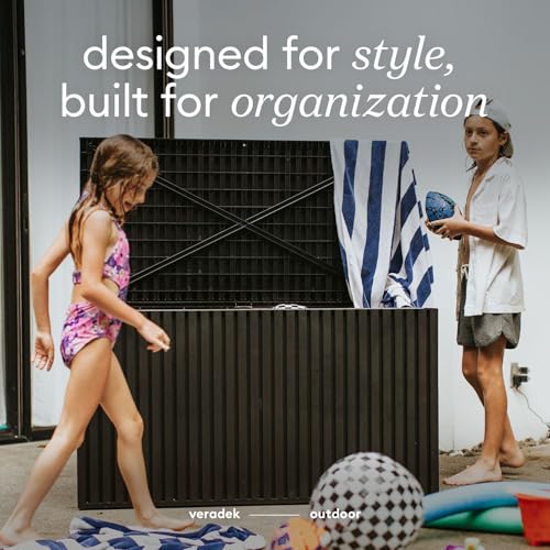 Veradek Everything Box - 120-Gallon Outdoor Storage Box - color: Black