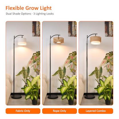 Bstrip Standing Grow Light for Indoor Plants, 65-72.8in Adjustable Height
