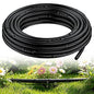 Pawfly 25 ft. 1/4" PE Irrigation Dripline Tubing, Black Polyethylene Distribution Line, Quick-Connect Compatible Drip Hose for Small Garden & Potted Plants - size: 25 FT 1/4" Irrigation Dripline Tubing