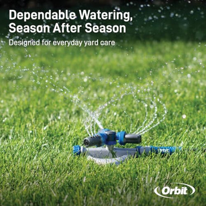 Orbit Elevated 3-Arm Rotating Sprinkler on Base, 28253