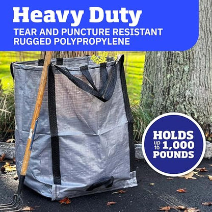 DURASACK Heavy Duty Home and Yard Bags, Gray - color: Gray