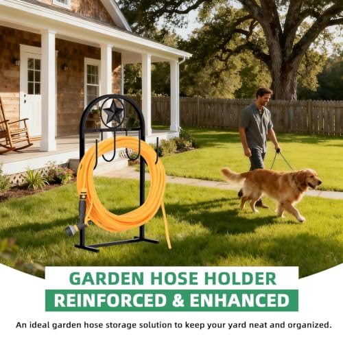 Garden Hose Holder,100ft Capacity Hose Reel,Star Style