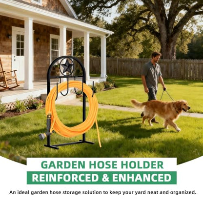 Garden Hose Holder,100ft Capacity Hose Reel,Star Style