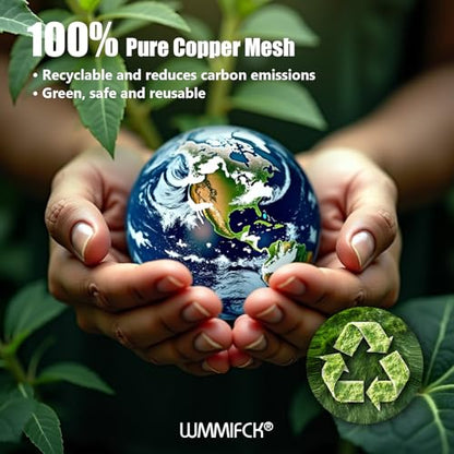 3rd Gen Copper Mesh Rodent Control, 100% Pure Copper Wool for Mice & Slugs - size: 2 Rolls