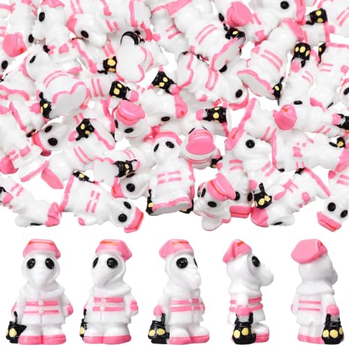 Briwooody 50 Pcs Halloween Mini Plague Nurse Doctor Figurine Bulk - color: Modern Style