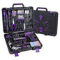 CARTMAN Purple 198-Piece 12V Cordless Drill Tool Combo Set