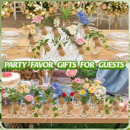 48PCS Plant Propagation Stations 3.35'' Plastic Propagation Jars Clear Vase - size: 48 Pack