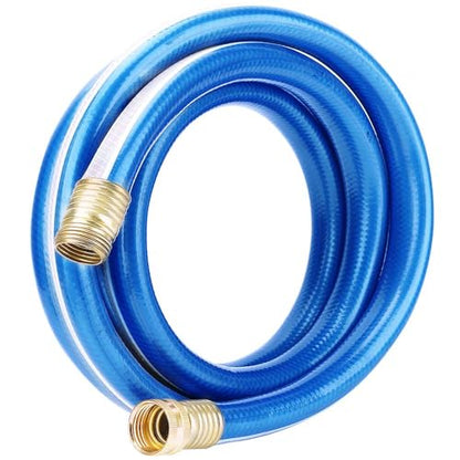 50 ft Heavy Duty 3/4” Garden Hose, Solution4Patio, Male to Female Fittings - color: Blue/White, size: 3/4 in. x 50 ft.