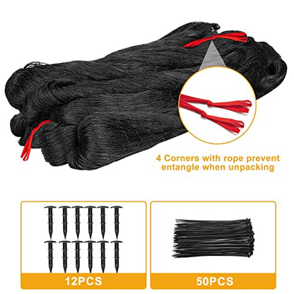 BSTPCOO Bird Netting 25'x100' with 2.4" Square Mesh Chicken Coop Nettings - size: 25'×100'-2.4''