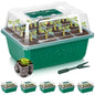 VIVOSUN 6-Pack Seed Starter Trays, 72-Cell Starter Kit with Humidity Dome - size: 6-Pack 72-Cell, style: Trays