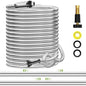 SPECILITE Expandable Metal Garden Water Hose 100 FT with Adjustable Nozzle - size: 100FT