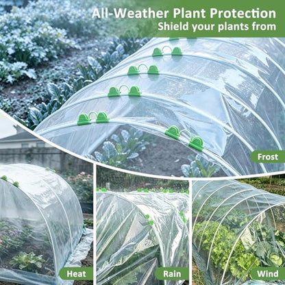 Greenhouse Hoops for Raised Beds, 36Pcs Fiberglass Garden Hoops Grow Tunnel - size: 36 Pcs
